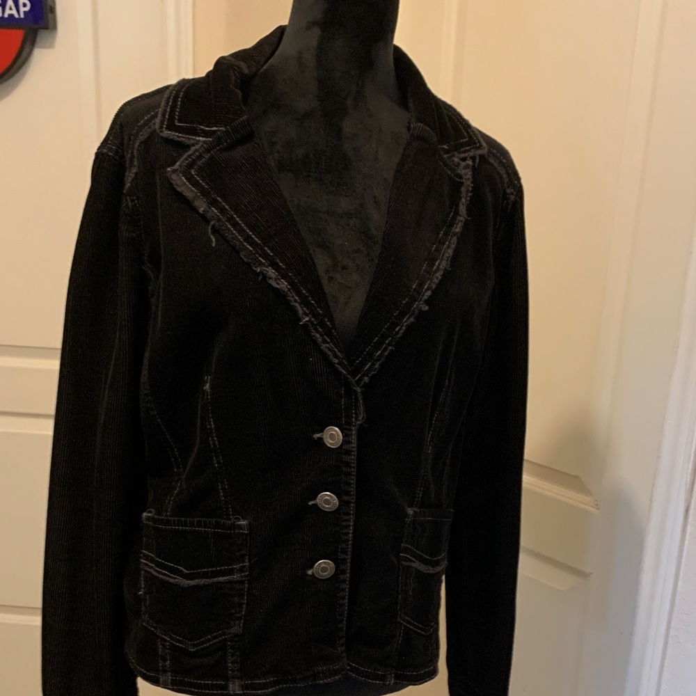 Bandolino Black Corduroy Blazer